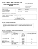 Safety data, BL1041B