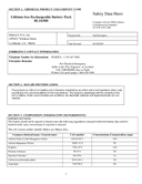 Safety data, BL1830B-2