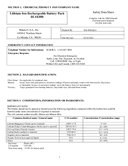 Safety data, BL1830B