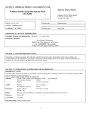 Safety data, BL1840B