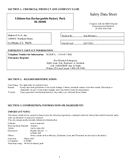 Safety data, BL1850B