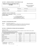Safety data, BL1860B