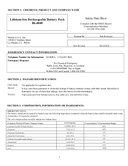 Safety data, BL4040-2