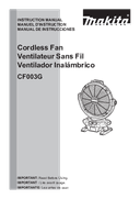 User manual 1, CF003GZ