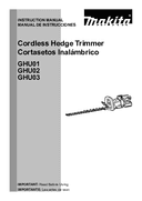 User manual 1, GHU03Z