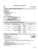 Material Safety Data Sheet