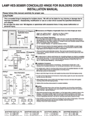 User manual 1, HES-3038BK/PB
