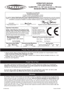 User manual 1, SPTS6HL316