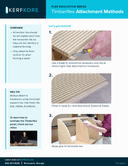 Attachment methods, 3/4" x 96" x 48" Timberflex Bendable Particle Board, Barrel Style, 1-Sided 3-ply Italian Poplar