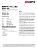 Technical data sheet 1