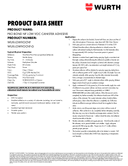 Technical data sheet 1