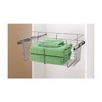 Rev-A-Shelf CB Series 24" Wide Chrome Wire Pullout Baskets