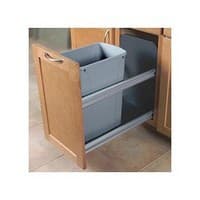 USC Series Platinum Single Bin Bottom Mount Waste Container with Soft-Close, Knape and Vogt