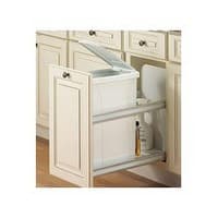 Knape and Vogt Bottom Mount Trash Pullout, USC Series Series, Single 35 Quart Bin, for 11-3/4" Openings