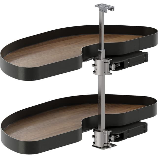 CORNERSTONE MAXX Planero Blind Corner Pull-Out for 15" Opening, Walnut Vauth-Sagel