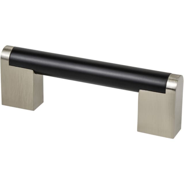 Berenson Uptown Appeal Series Studio Remix Matte Black / Brushed Nickel Pull, 2179-955BPN-P