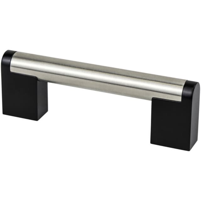 Berenson Uptown Appeal Series Studio Remix Brushed Nickel / Matte Black Pull, 2180-9BPN55-P