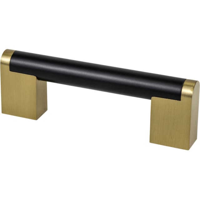 Berenson Uptown Appeal Series Studio Remix Matte Black / Modern Brushed Gold Pull, 2182-955MDB-P