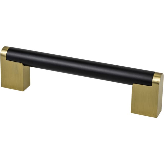 Berenson Uptown Appeal Series Studio Remix Matte Black / Modern Brushed Gold Pull, 2187-955MDB-P