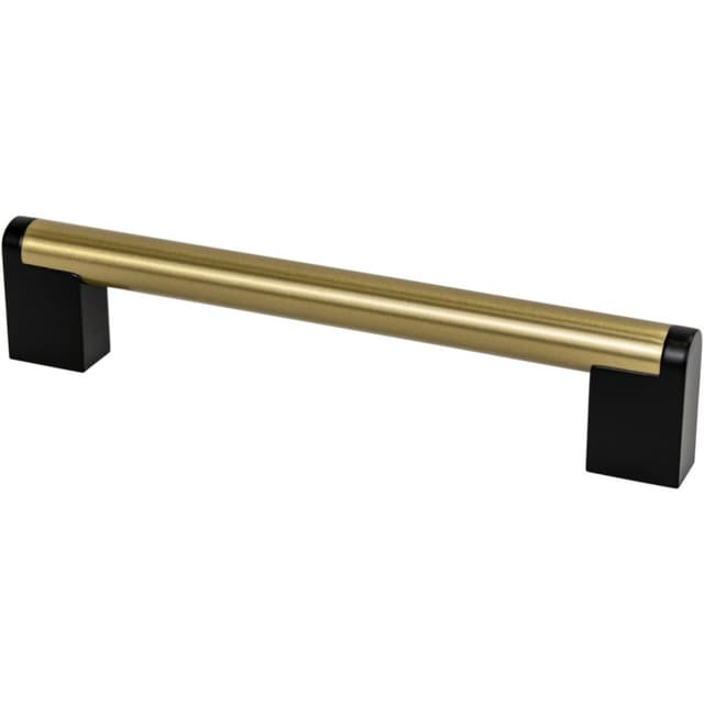 Berenson Uptown Appeal Series Studio Remix Modern Brushed Gold / Matte Black Pull, 2191-9MDB55-P