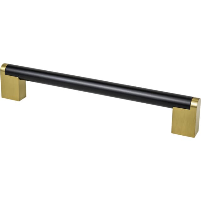 Berenson Uptown Appeal Series Studio Remix Matte Black / Modern Brushed Gold Pull, 2197-955MDB-P