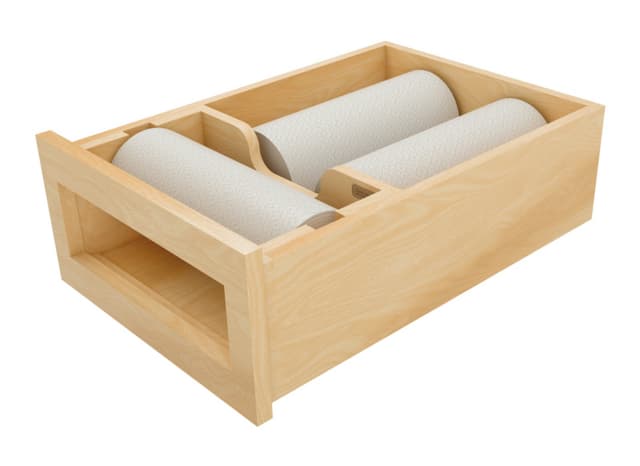 Paper Towel Drawer, Maple, Rev-A-Self