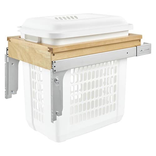 Top Mount Wood Hamper Pullout, Rev-A-Shelf