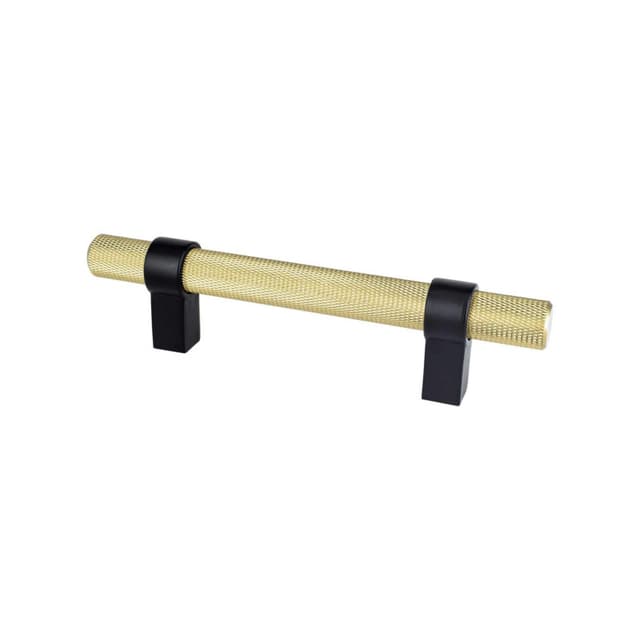 Berenson Radial Reign Series, Pull 96MM CC Modern Brushed Gold & Matte Black Finish