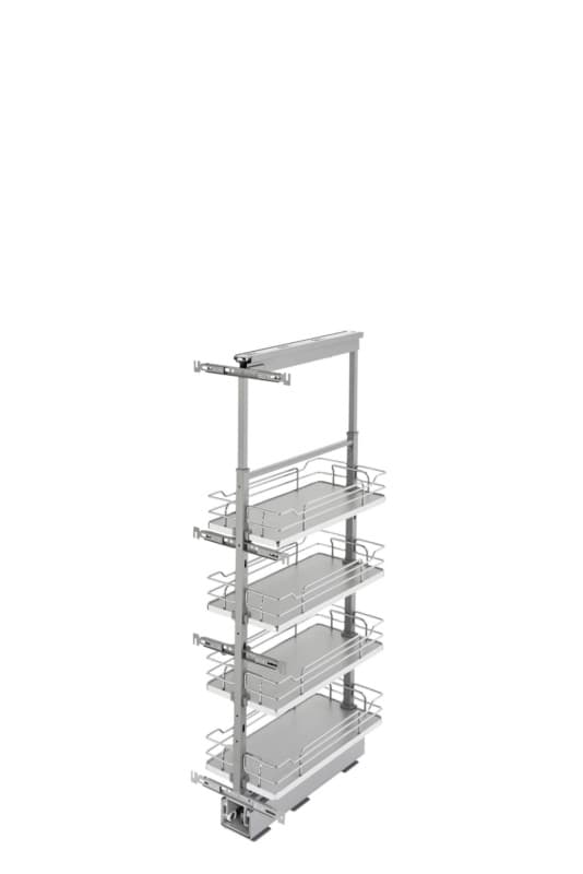5343 Solid Bottom Maple Pantry Pullout with Soft-Close for Full-Access Cabinets, Rev-A-Shelf