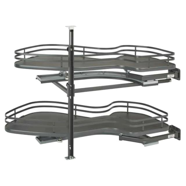 5372 Series The Cloud Organizer for Blind Corner with 15" Opening, Fog, Rev-A-Shelf