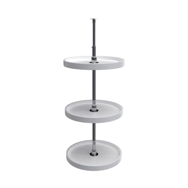 Rev-A-Shelf 6073 Series Polymer Full Circle Lazy Susan, 3 Tray Set with Hardware