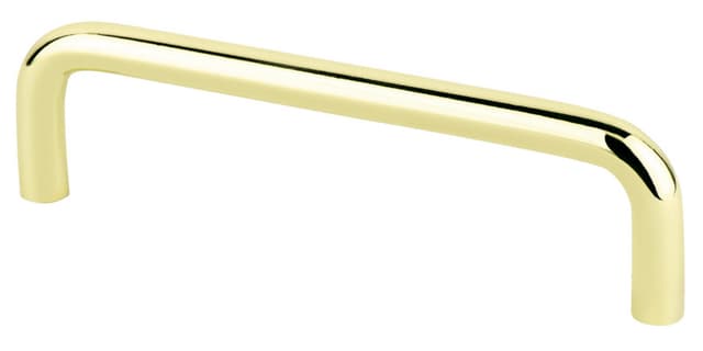 Pro Value ZZ Series 4" (102 mm) Center to Center Polished Brass Pull, - STEELWP4-PB