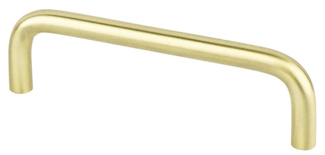 Pro Value ZZ Series 4" (102 mm) Center to Center Satin Brass Pull, - STEELWP4-SB