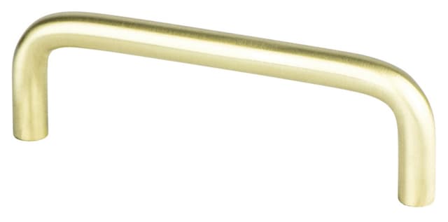 Pro Value ZZ Series 3-1/2" (89 mm) Center to Center Satin Brass Pull, - STEELWP35-SB