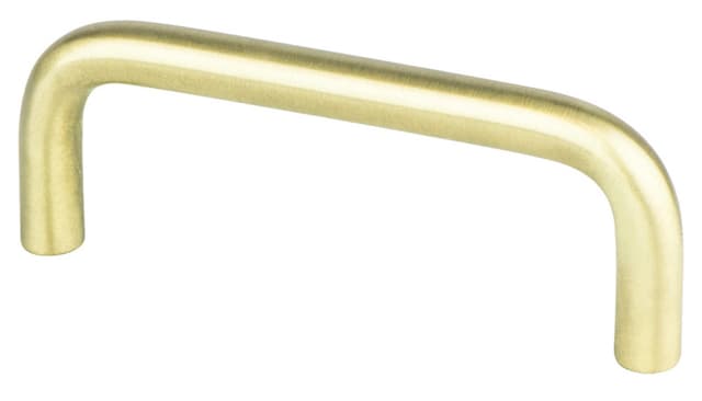 Pro Value ZZ Series 3" (76 mm) Center to Center Satin Brass Pull, - STEELWP3-SB