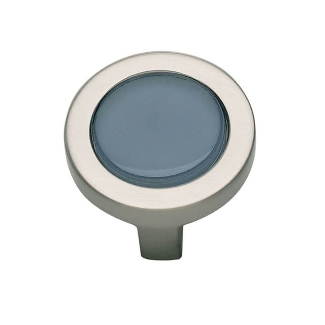 Top Knobs Spa Series 1-1/4" (32 mm) Diameter Brushed NickelKnob, - 229-BLU-BRN