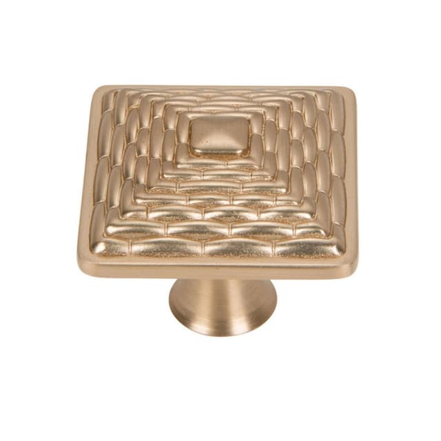 Top Knobs Mandalay Series 1-1/4 in (32 mm) L x 1-1/4 in (32 mm) W Champagne Knob, - 237-CM