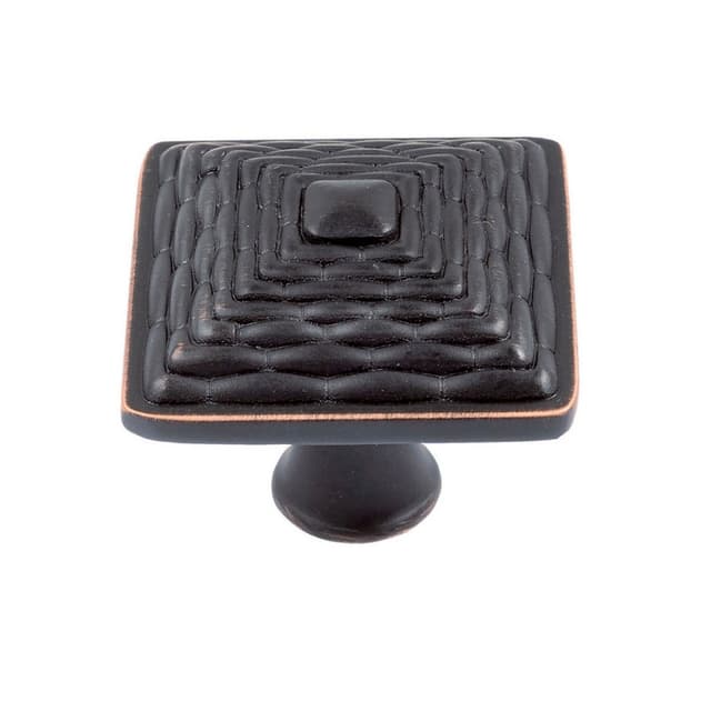 Top Knobs Mandalay Series 1-1/4 in (32 mm) L x 1-1/4 in (32 mm) W Venetian Bronze Knob, - 237-VB