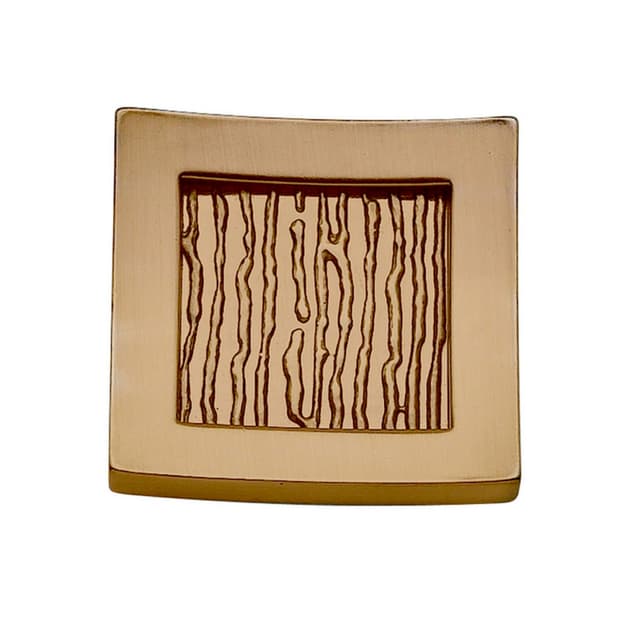 Top Knobs Primitive Series 1-1/2 in (38 mm) L x 1-1/2 in (38 mm) W Champagne Knob, - 270-CM