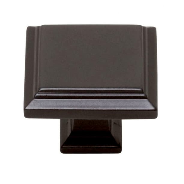 Top Knobs Sutton Place Series 1-1/4 in (32 mm) L x 1-1/4 in (32 mm) W Modern Bronze Knob, - 289-MB