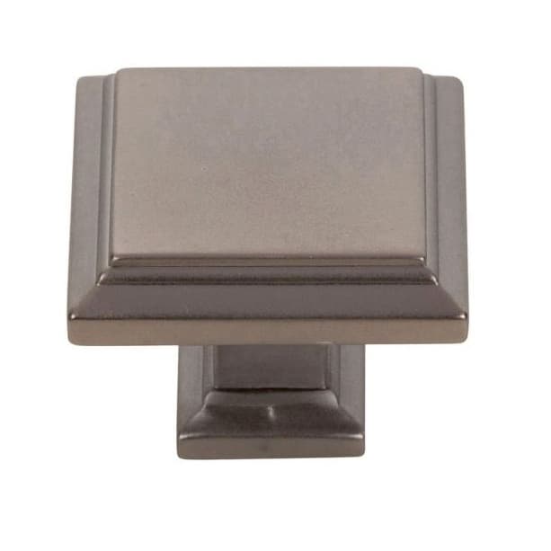 Top Knobs Sutton Place Series 1-1/4 in (32 mm) L x 1-1/4 in (32 mm) W Slate Knob, - 289-SL