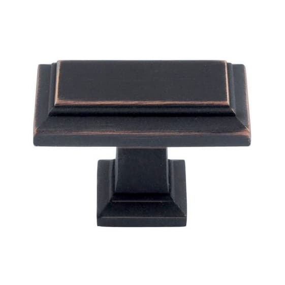 Top Knobs Sutton Place Series 1-7/16 in (37 mm) L x 3/4 in (19 mm) W Venetian Bronze Knob, - 290-VB