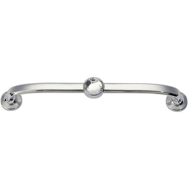 Top Knobs Crystal Series 5-1/16" (128 mm) Center to Center Polished Chrome Pull, - 345-CH