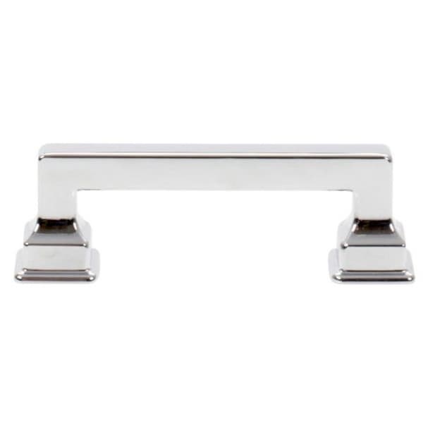 Top Knobs Erika Series 3" (76 mm) Center to Center Polished Chrome Pull, - A621-CH