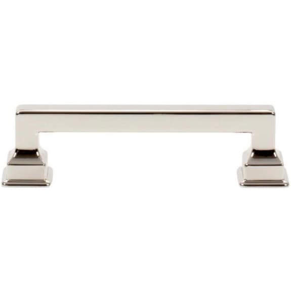 Top Knobs Erika Series 3-3/4" (96 mm) Center to Center Polished Nickel Pull, - A622-PN