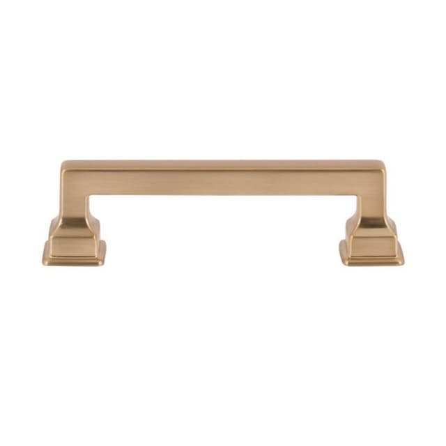 Top Knobs Erika Series 3-3/4" (96 mm) Center to Center Warm Brass Pull, - A622-WB