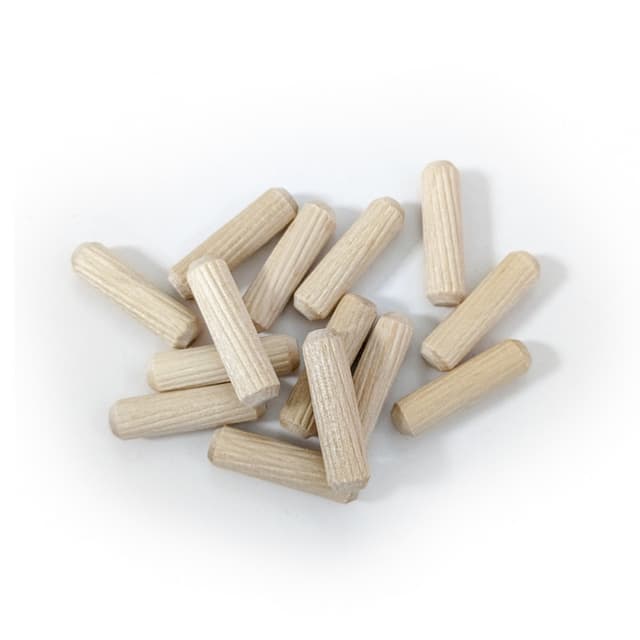 Dowel Pin, 8mm Fluted Groove, Birch, Peter Meier