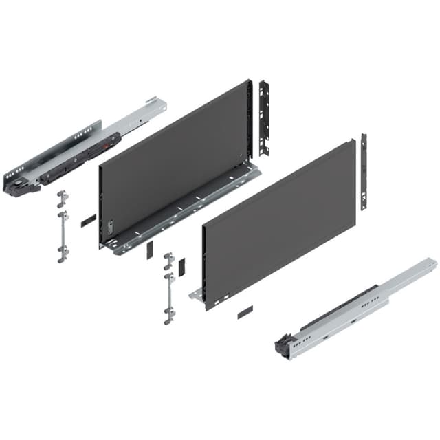Blum LEGRABOX Drawer System, F-Height, Orion Gray