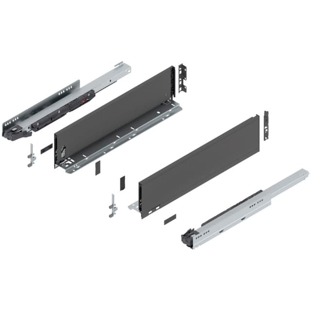 Blum LEGRABOX Drawer System, K-Height, Orion Gray