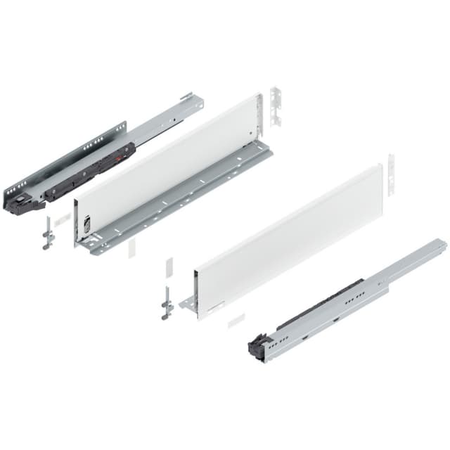 Blum LEGRABOX Drawer System, K-Height, Silk White Matte